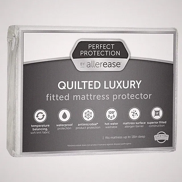 Allerease Mattress Protector Waterproof Temperature Balancing, King