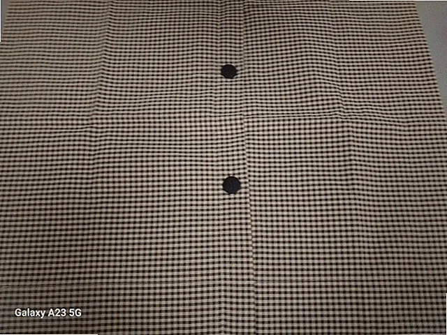Black Check Pair of Standard Pillow Shams-New-Never Used-Cotton Blend