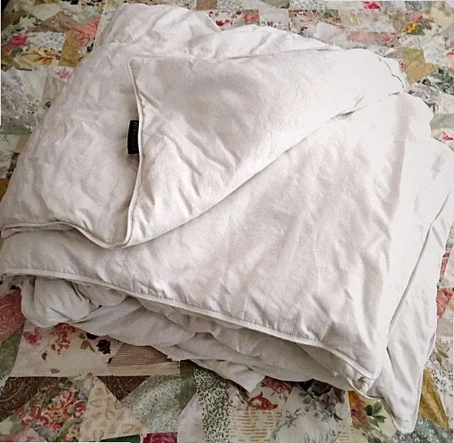 Blue Ridge Hotel Grand Down Duvet Insert King size Cotton White 88" x 104" USA