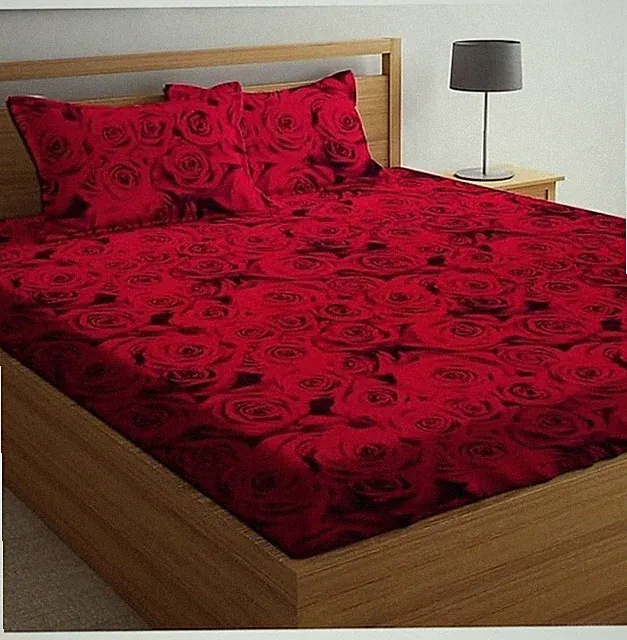 Cotton Double Bed Sheet with pillow cover bedsheet code 27
