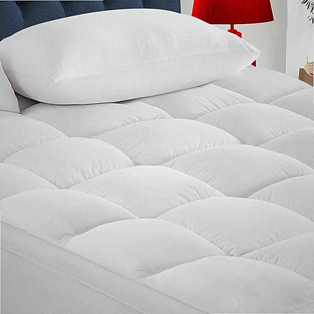 CYMULA Queen Mattress Topper for Back Pain - Extra Thick Cooling Mattress Pad Co