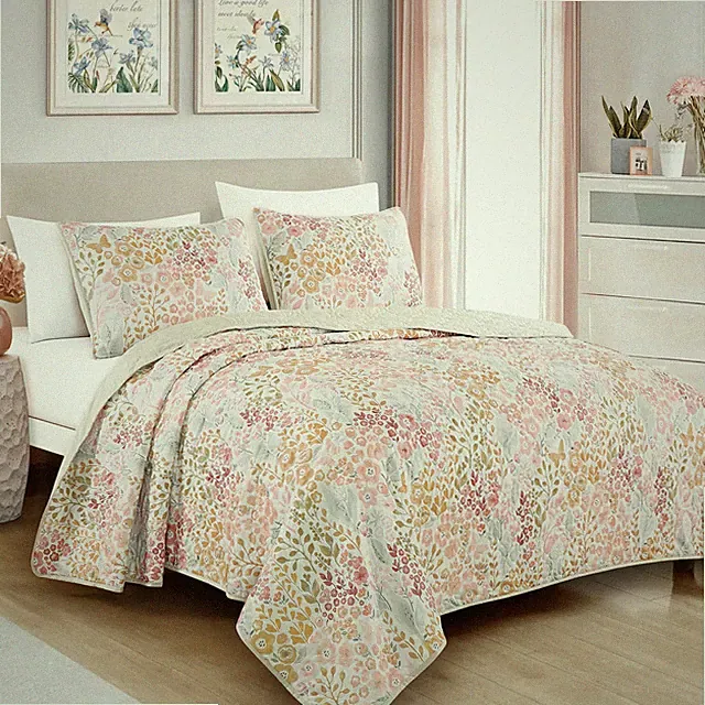 Evjk 3-Piece Decorative Lightweight Bedspread Set – Breathable