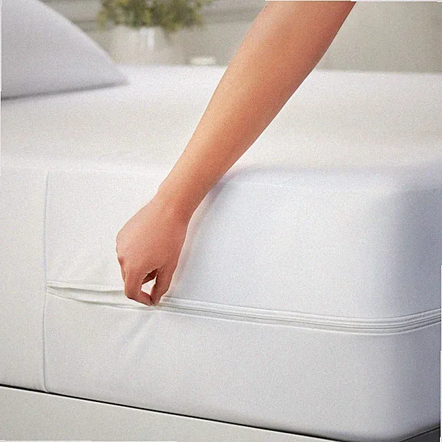 Kaycie Gray Basics High Quality Zippered Mattress Protector 100% Bed Bug Proof