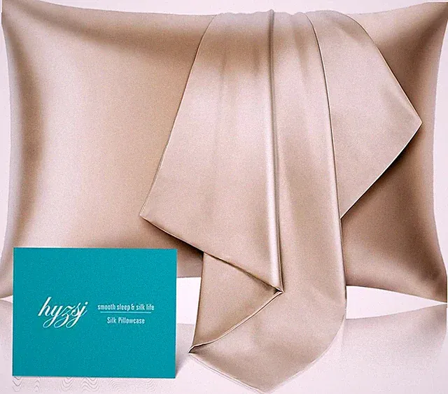 Mulberry Silk Pillowcase for Hair and Skin Standard Size 20"X 26" with Hidden Zi
