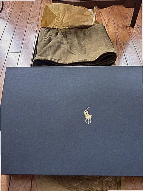 Polo Ralph Lauren Espresso Corduroy Brown Matelasse FULL/QUEEN Coverlet Blanket