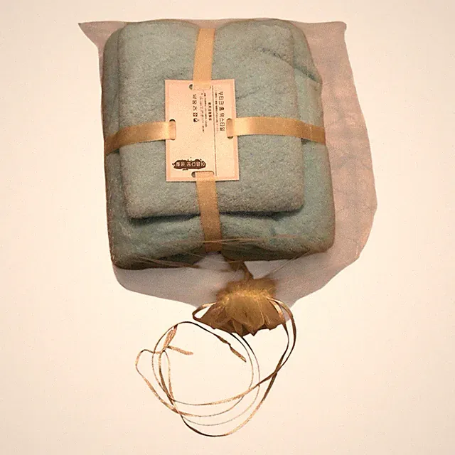 Sakura Light Blue Wool Blanket Body Size 180 x 90 cm Dry Clean Only