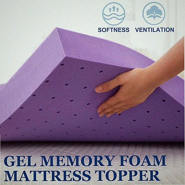 Ventilated Gel Mattress Topper Queen