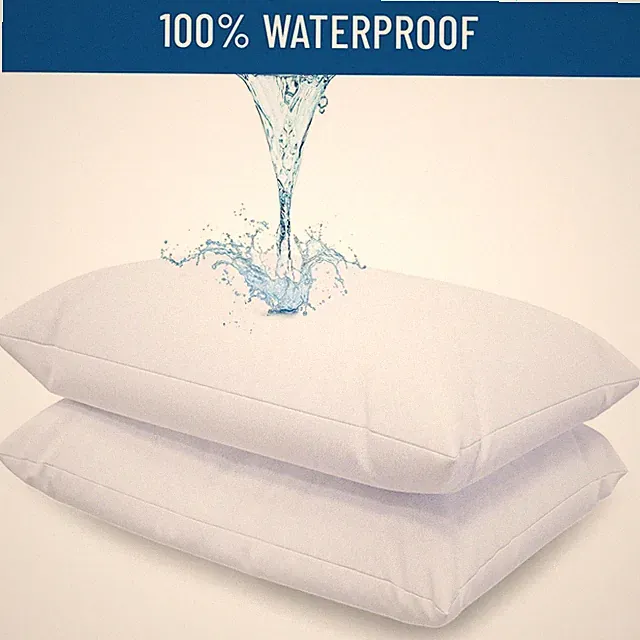 Waterproof Pillow Covers Zippered 4 Pack Standard Queen King Pillow Protectors